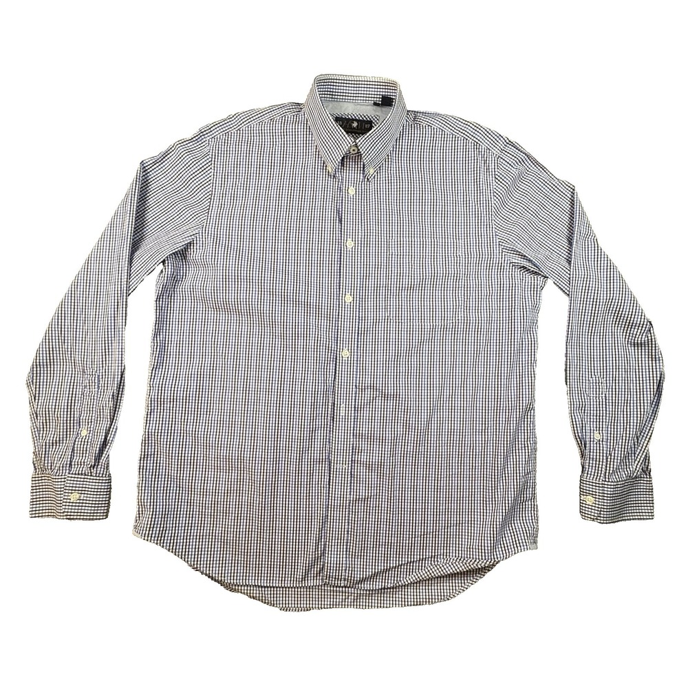 Hart Schaffner Marx HSM 1887 Men's XL Multicolor Check Button Down SEE DESCRIPTI